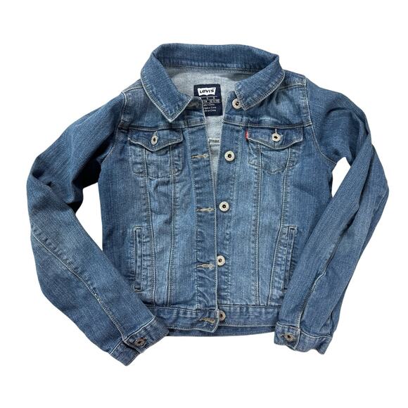 LEVIS Big Girl‎ Denim Trucker Jean Jacket Size 12-13 Years - Picture 4 of 4